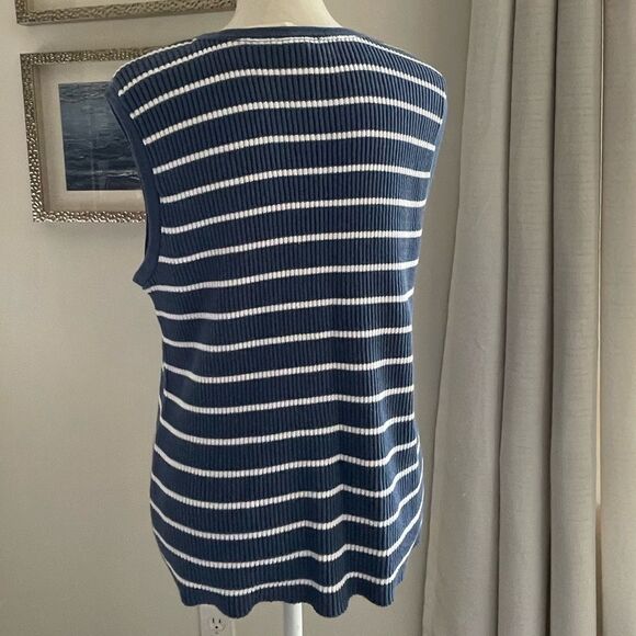 Pierre Cardin striped sweater vest size XL NWT - Picture 4 of 9